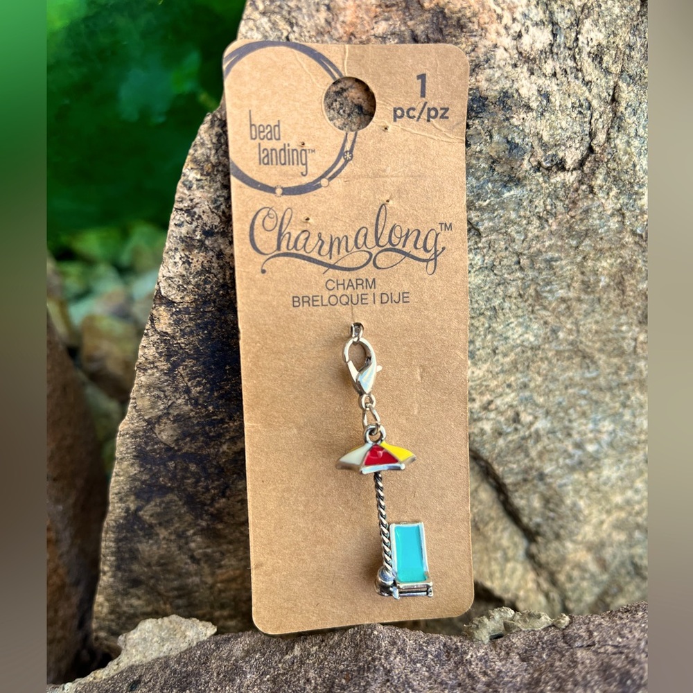 Bead Landing Charmalong Vacation Beach Chair Umbrella Vacation Jewelry Souvenir
